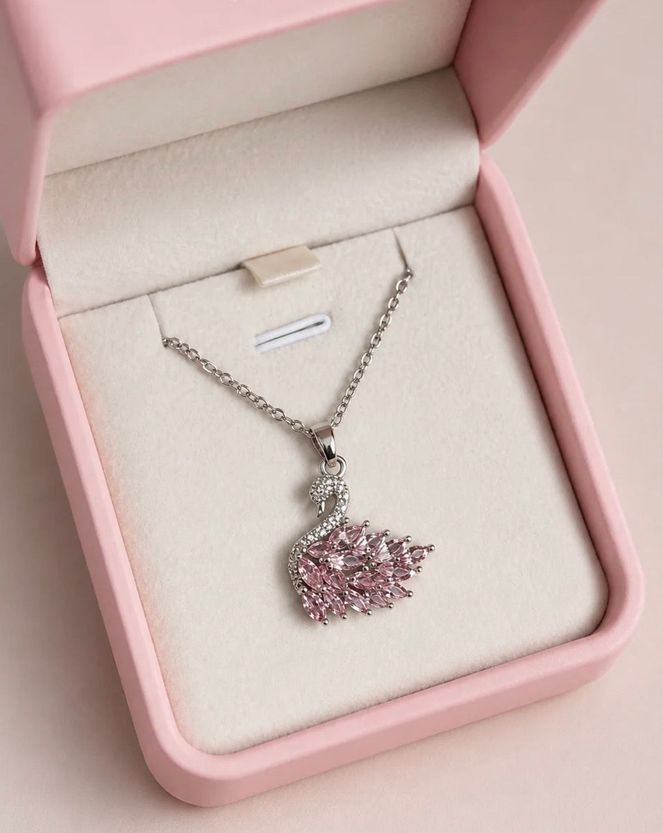 Swan Pendant Necklace | Stainless Steel