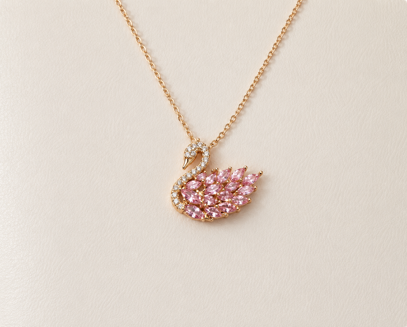 Swan Pendant Necklace | Stainless Steel